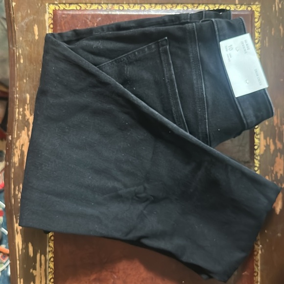 NWT American Eagle Hi-Rise Jegging Proper Black Dream Stretch Size 10 Long - Picture 4 of 5